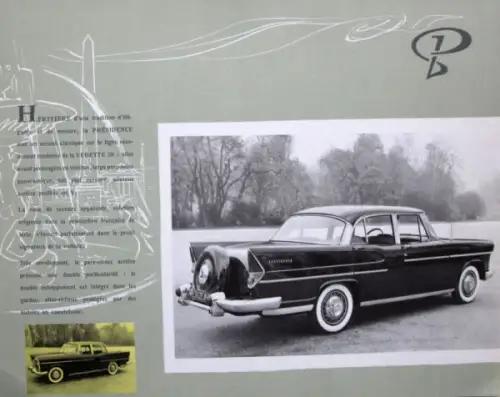 Simca Presidence V8 Modellprogramm 1964 Automobilprospekt-Mappe (10912)