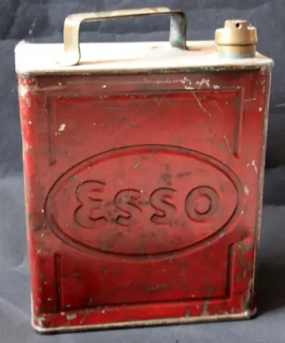 Esso Petroleum Spirit Kanister 10 Liter Blech mit Logo 1925 (10928)