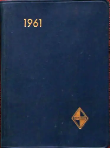 Borgward Taschenkalender 1961 Kunstleder (10952)