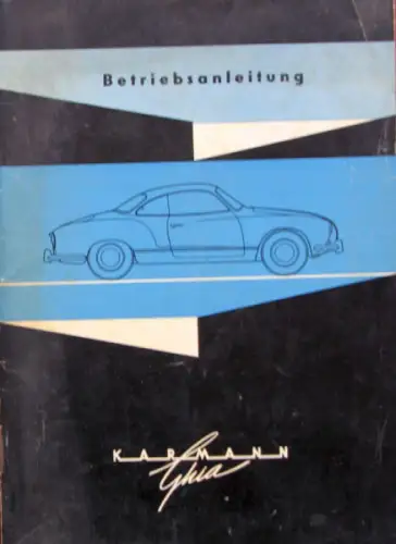 Volkswagen Karmann-Ghia 1961 Betriebsanleitung (10958)
