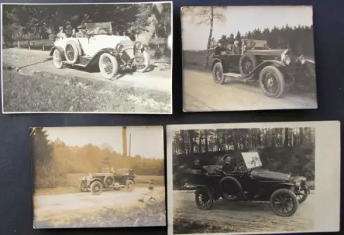 Automobilmodelle 1926 vier verschiedene Originalfotos (10976)