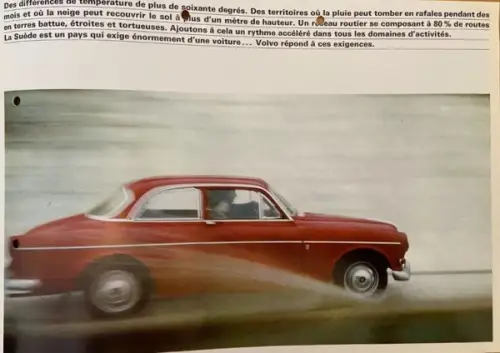 Volvo 120 Modellprogramm 1965 Automobilprospekt (10986)