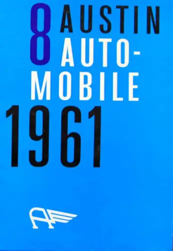 Austin Modellprogramm 1961 "8 Automobile" Automobilprospekt (11082)