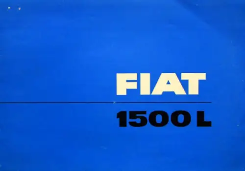 Fiat 1500 L Modellprogramm 1963 Automobilprospekt (11083)