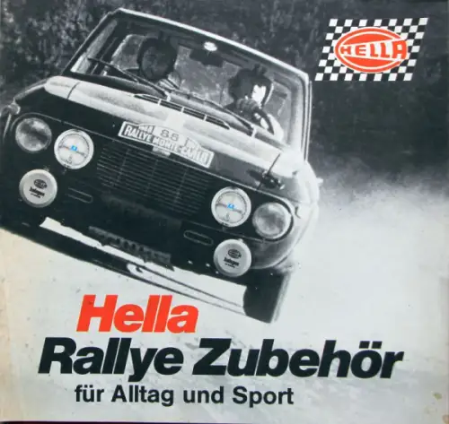 Hella Rallye "Zubehör für Alltag und Sport" 1970 Zubehörprospekt (11101)