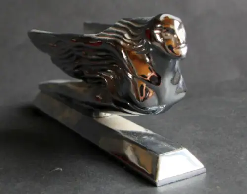 Cadillac 60 Kühlerfigur "Flowing Wings" 1939 Metall verchromt (11111)