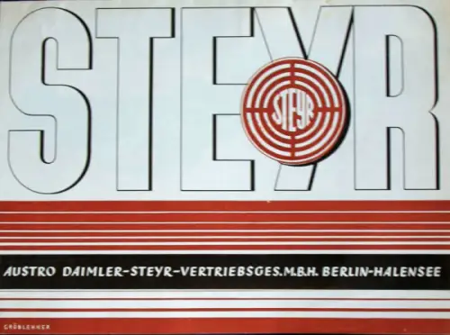 Steyr Modellprogramm 1936 Automobilprospekt (11123)