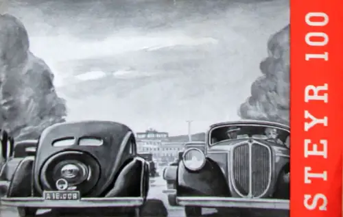 Steyr 100 Modellprogramm 1936 Automobilprospekt (11124)