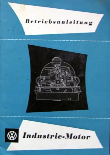 Volkswagen Industrie-Motor 1957 Betriebsanleitung (11193)
