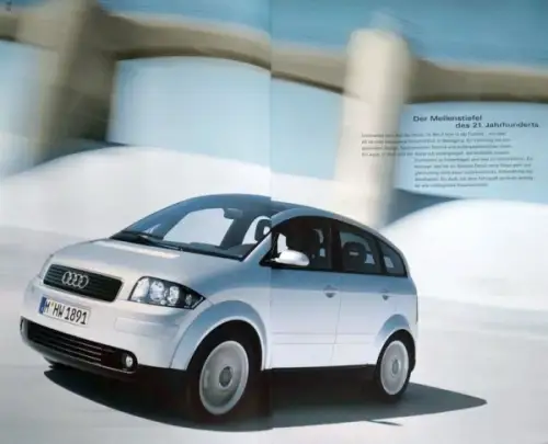Audi A 2 Modellprogramm 2003 Automobilprospekt-Mappe (11208)