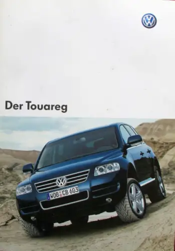Volkswagen Touareg Modellprogramm 2003 Automobilprospekt (11209)