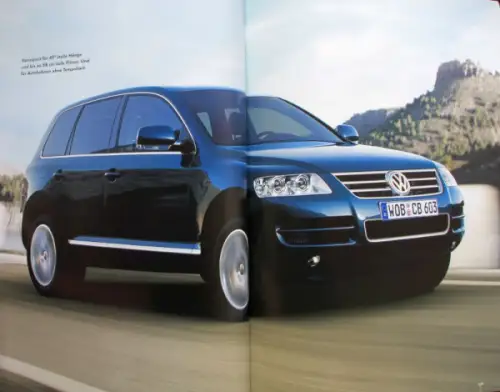 Volkswagen Touareg Modellprogramm 2003 Automobilprospekt (11209)