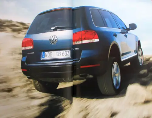 Volkswagen Touareg Modellprogramm 2003 Automobilprospekt (11209)