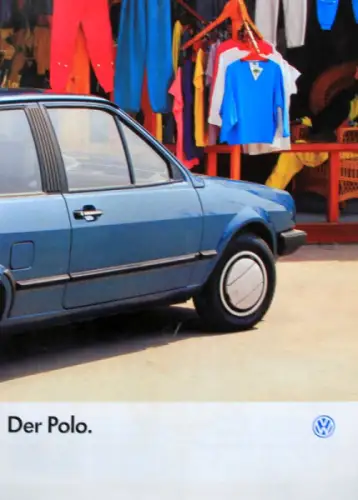 Volkswagen Polo Modellprogramm 1986 Automobilprospekt (11210)