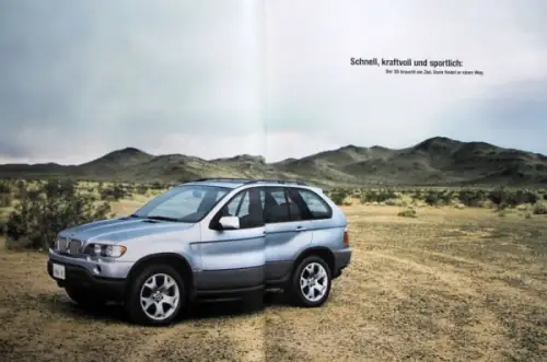 BMW X 5 Modellprogramm 2001 Automobilprospekt (11213)