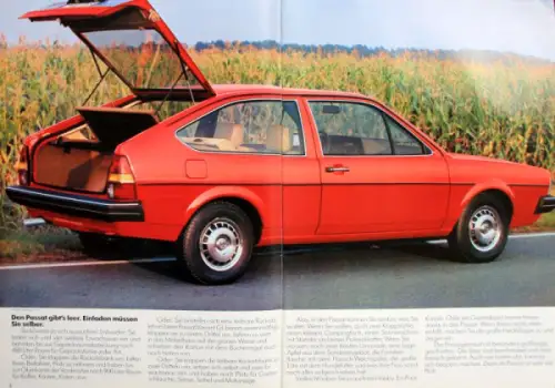 Volkswagen Passat Modellprogramm 1982 Automobilprospekt (11215)