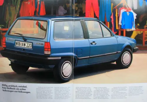 Volkswagen Polo Modellprogramm 1982 Automobilprospekt (11216)