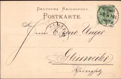 E 1167 Karte Perfin / Firmenlochung Anzeiger Brauereien Hopfenbau Mannheim Bier