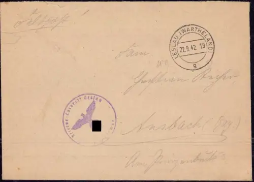 E 526 Feldpost Reservelazarett Leslau, Włocławek