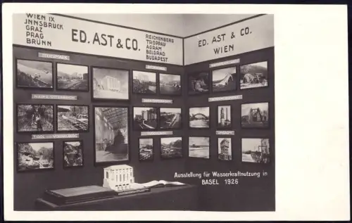 E 1646 Ausstellung für Wasserkraftnutzung Basel Stand Eduard Ast Wien Bauhaus