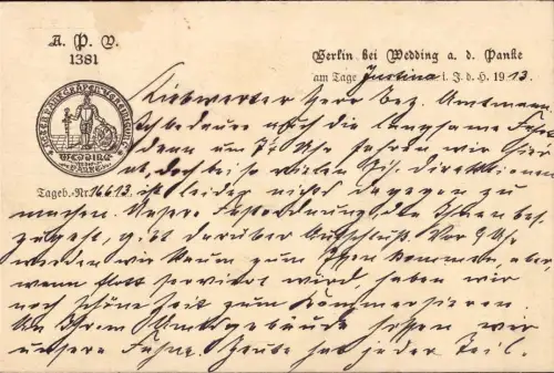 E 1654 AK Pankgraf der Alten Pankgrafen-Vereinigung Wedding an der Panke Berlin