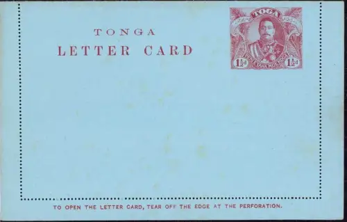 E 844 Ganzsache ungebraucht Postal stationary letter Card Tonga 