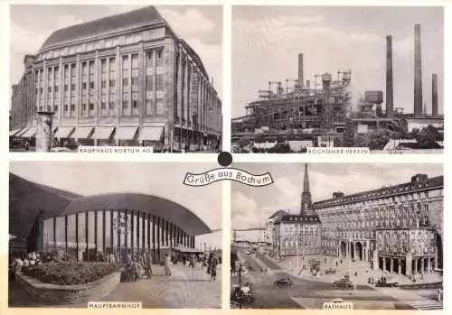 E 1682G Schallplattenkarte Bochum Bochumer Jungenlied Tonstudio Weigmann