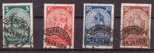 E 1815 Nothilfe 1924 gestempelt in Darmstadt ( Mi. € 100)