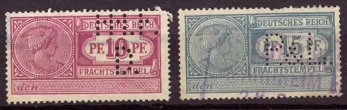 E 399 Firmenlochung Perfins, Fracht - Stempelmarken