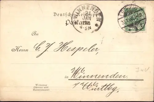 E 379, Firmenlochung Perfins, Gebrüder Heine, Leipzig, Judaica