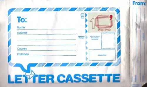 E 1774G GB Ganzsache Letter Cassette komplett mit Inhalt