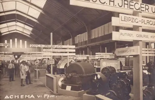 E 1706 Achema in Frankfurt / Main Stand der Firma C.H.Jaeger in Leipzig Plagwitz