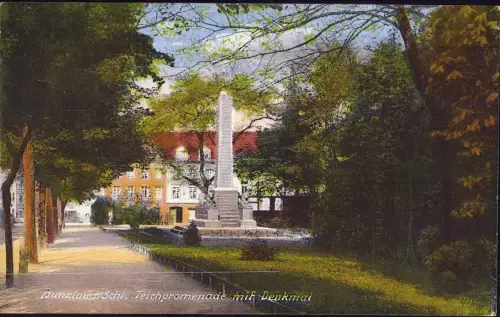 E 1712 Schlesien Ortsansicht Bunzlau Bolesławiec 