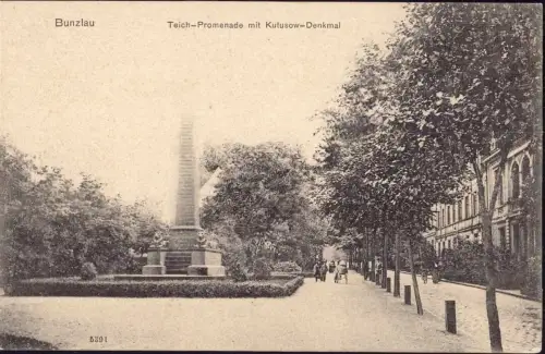 E 1713 Schlesien Ortsansicht Bunzlau Bolesławiec 