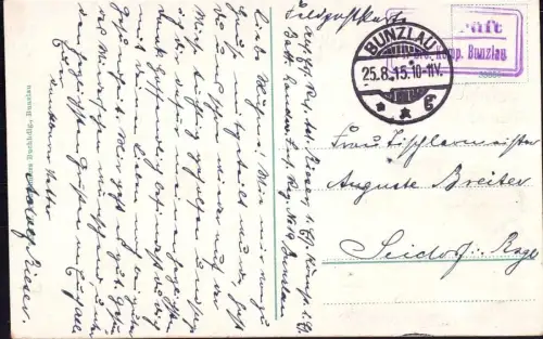 E 1716 Schlesien Ortsansicht Bunzlau Bolesławiec 