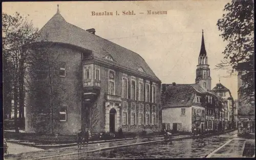 E 1718 Schlesien Ortsansicht Bunzlau Bolesławiec 