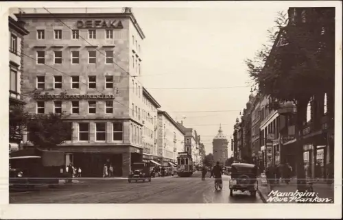 E 552 Ortsansicht Kaufhaus Defaka Mannheim, Architektur, Bauhaus