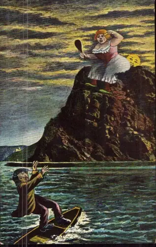 E 553 Spottkarte Loreley, Rhein