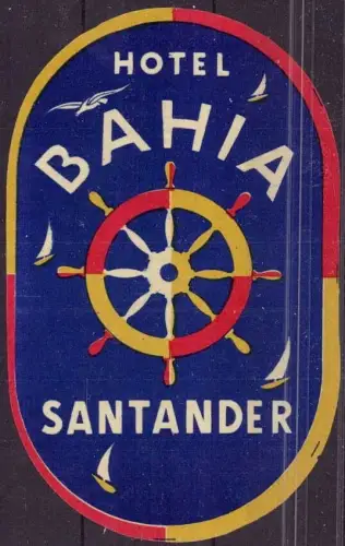 E 559 Kofferaufkleber Spanien Hotel Bahia, Santander
