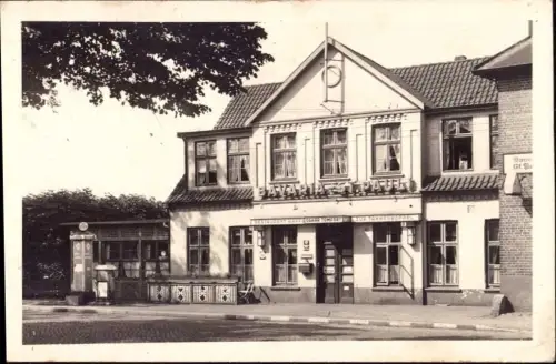 E 918 Gaststätte Ansichtskarte Ortsansicht Hamburg Langenhorn