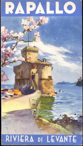 70003, Reiseprospekt Rapallo 1936 mit Werbung für Golf Hotel