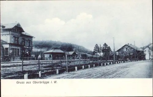E 8, seltene Ansicht Eisenbahn Bahnhof Oberbrügge, OT Halver