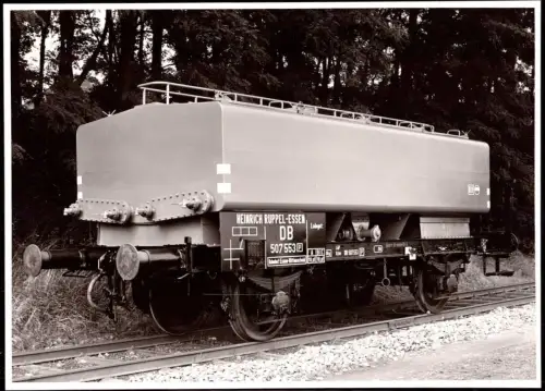 E 964 Foto 18x13cm Eisenbahn Wagon Tank Firma Heinrich Ruppel Essen Rüttenscheid