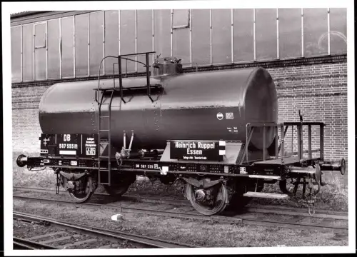 E 966 Foto 18x13cm Eisenbahn Wagon Tank Firma Heinrich Ruppel Essen Rüttenscheid