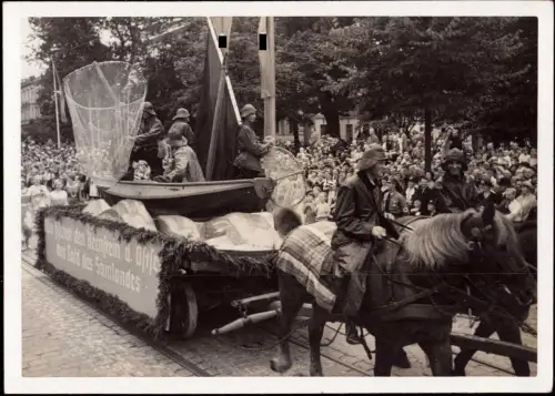 E 970 Hamburg 1936 Foto 18x13 Weltkongress Propaganda Umzug Samland Ostpreussen