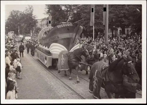 E 971 Hamburg 1936 Foto 18x13 Weltkongress Propaganda Umzug Hafen Duisburg 