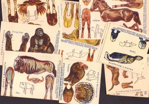 E 984 Abadie Wien über 25 Ausschneidebilder Tabak Papier Werbung Sammelbilder