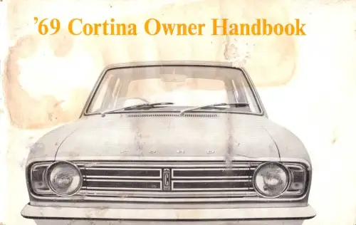 E 1591G Ford Cortina 1969 Owner Handbook, Auto