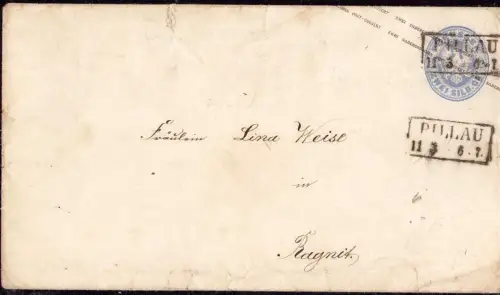 E 612 Ostpreussen Preussen Ganzsache aus Pillau, Baltijsk