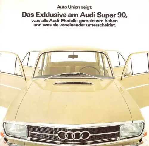 E 1596G Audi Auto Union Prospekt des Audi 90